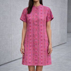 The Territory Ahead Ikat Shirt Dress Size 8